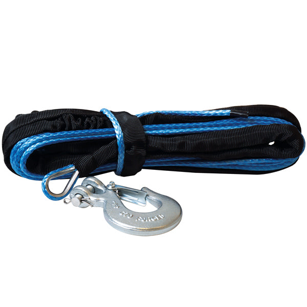 Rock trailertov Ø6mm x 12m med 1/4" krog, set fra siden
