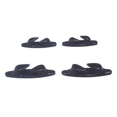 Klyds-sæt i sort nylon fra Nuova Rade, 120mm, til bådudstyr.