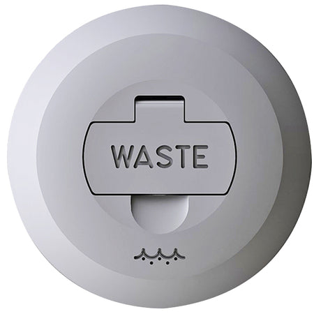 Foresti lås til dækspåfyldning waste set fra siden, fremhæver metaldesignet.