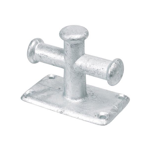 Galvaniseret SeaTec bro pullert set fra siden, ideel til marinaer.