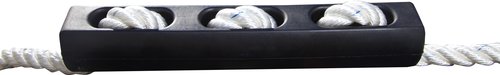 Unimer Classic fortøjningsfjeder monteret på båd, viser fleksibilitet under ankerdrag