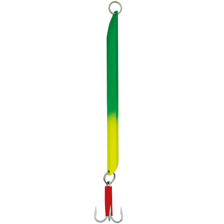 Kinetic Depth Diver 200g i grøn/gul farve, set fra siden.