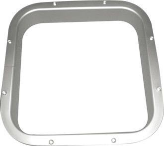 Gebo inderramme i aluminium til skylight luker, monteret forfra.