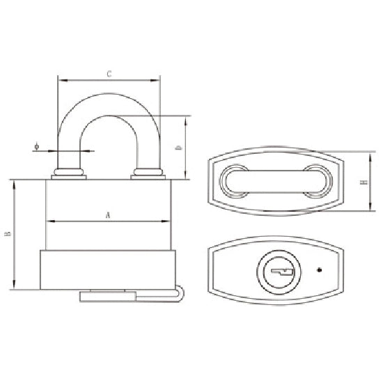 SeaTec hængelås LEMEN monteret på en båd i brug