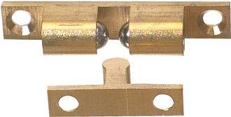 SeaTec kuglelås i messing, 8x40mm, med tydelig stang og låsefunktion.