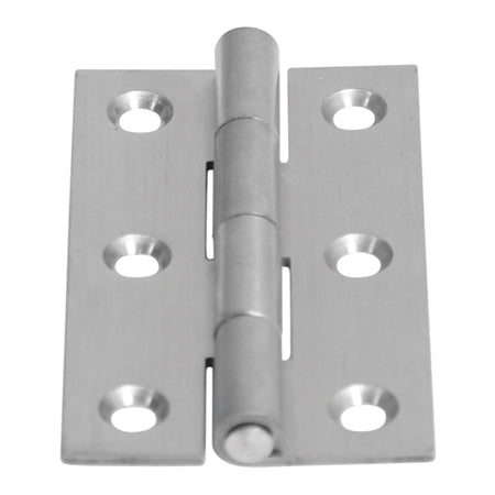 Roca kanthængsel 34x60mm set forfra, rustfrit stål AISI316