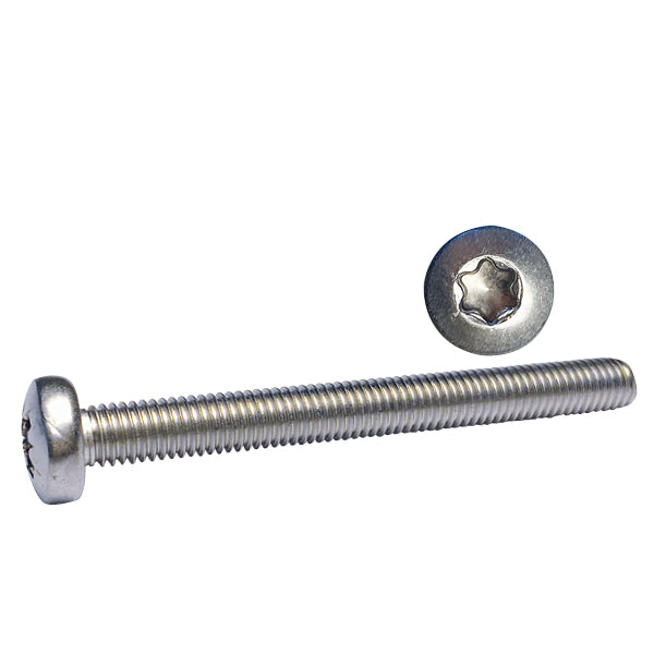 Maskinskrue Panh. Torx 4 x 16 A4 fra 1852 i pakke med 10 stk.