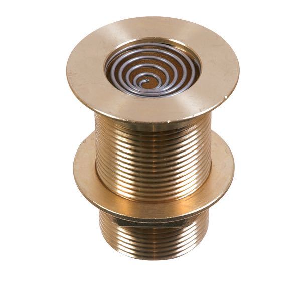 Guidi gennemføring 1 1/4" med fjedersi, set fra siden i skarpt fokus
