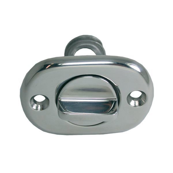 Lænseprop RF 1/2" oval fra SeaTec, vist fra siden.