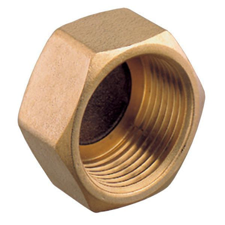 Guidi slutmuffe ind.gev 1 1/2" i detaljevisning, viser gevind og materiale.