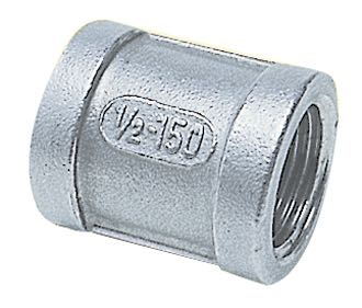 Muffe indvendig gevind 1/2" RF AISI 316 set forfra