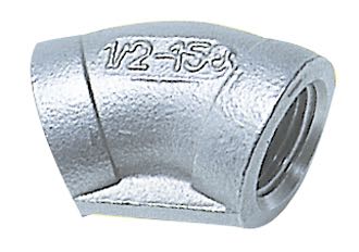Bøjning 45° ind/ind 3/4" RF fra 1852 i rustfrit stål
