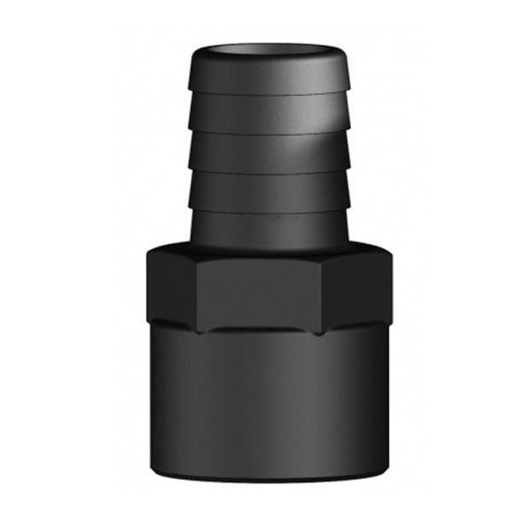 Trudesign slangestuds i sort komposit, vist fra siden med målene 1" 28mm.