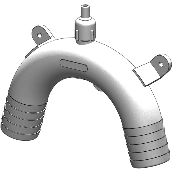 Trudesign antihævert 38mm i hvid, set forfra med fokus på detaljerne.