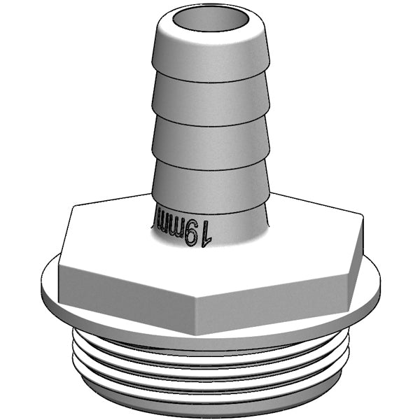 Trudesign slangestuds 1 1/2" monteret på y-ventil