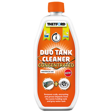 Thetford Toiletvæske Duo Tank Cleaner 0,8 L i henholdsvis flaske og beholder