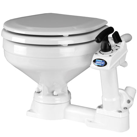 Jabsco manuelt toilet set forfra, designet til bådmiljøer