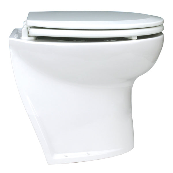 Jabsco deluxe 14" el-toilet med soft close, set forfra