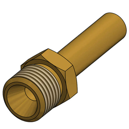 IGT gas rørstuds med LH1/4" gevind i blisterpakning