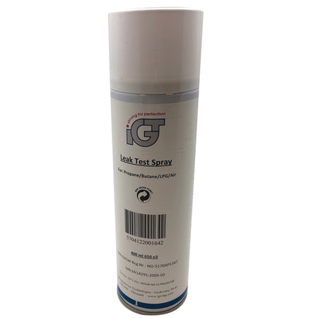IGT lækagespray 400ml, produktet står på en hvid baggrund.
