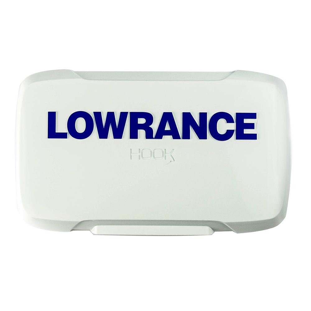 Sun cover til Lowrance hook2 4" præsenteret tydeligt på hvid baggrund