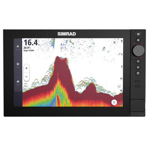 Simrad NSS 4 ekkolodsmodul 12" monteret på båd