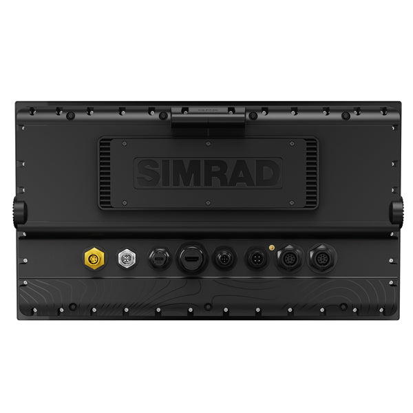 Simrad NSS 4-16 MFD monteret på bådkonsol, med tydelig skærmvisning.