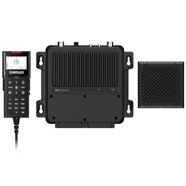 Simrad RS100-B VHF radio sæt med AIS og GPS-500 antenne i sort farve
