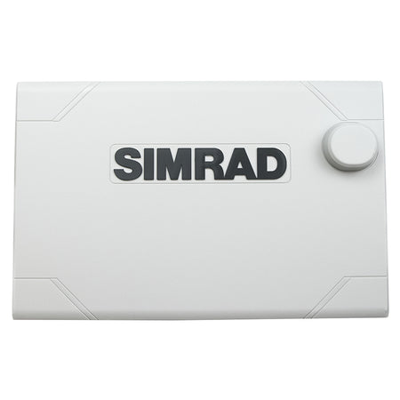 Simrad suncover til NSS Evo3 7" monteret på bådskærm.