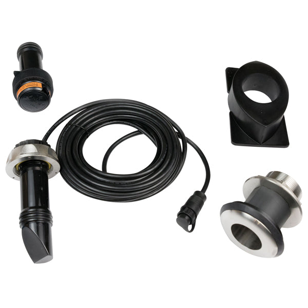 Navico transducer set op på bådens skrog