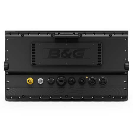 B&G Zeus SR-12" installeret på båd i brug, viser navigationsdata