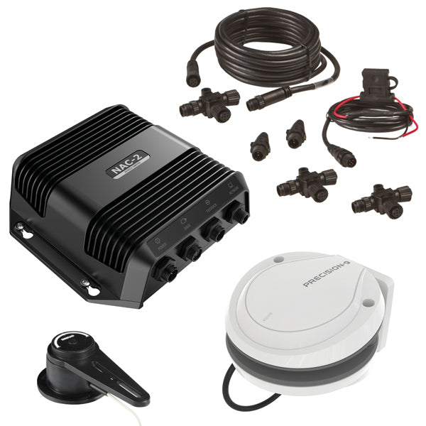 B&G Triton2 pilotpakke NAC-2 12 V, set fra siden med kabler