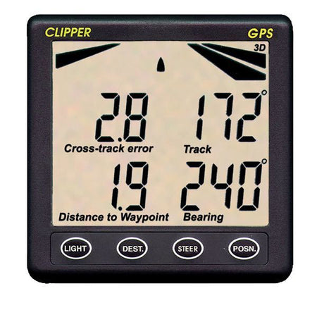 Nasa Repeater Clipper GPS set forfra med tydeligt display
