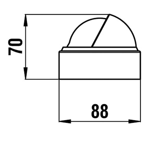 Riviera kompas STELLA BS1 monteret på bådcoaming, hvid design
