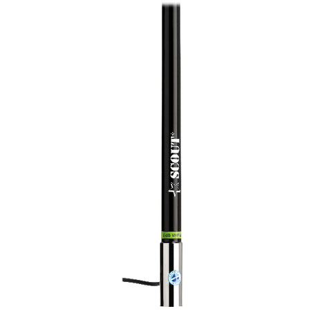 Scout KS-43 VHF antenne monteret på båd, sort design