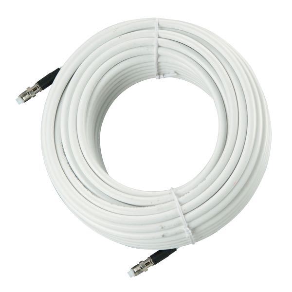 Glomex VHF kabel RG-8X med FME stik, 18 m langt, til antennemontering.
