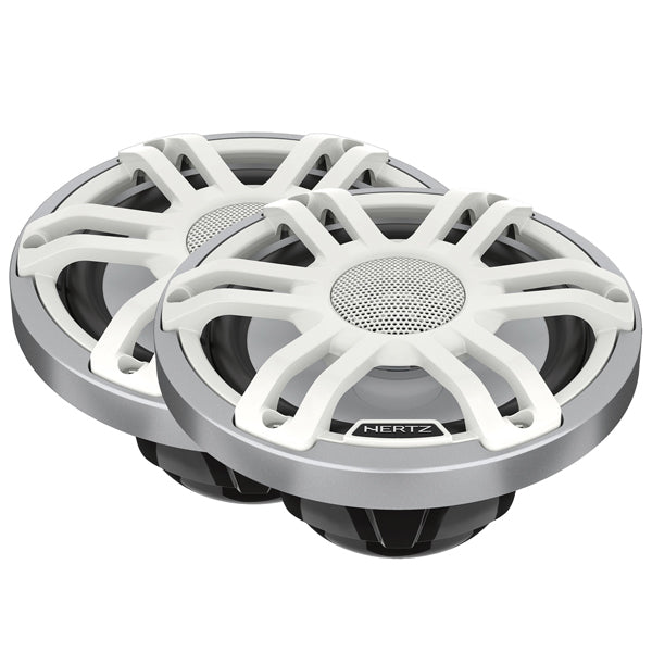 Hertz HMX 6.5 marine højttaler set forfra med sportRGB belysning