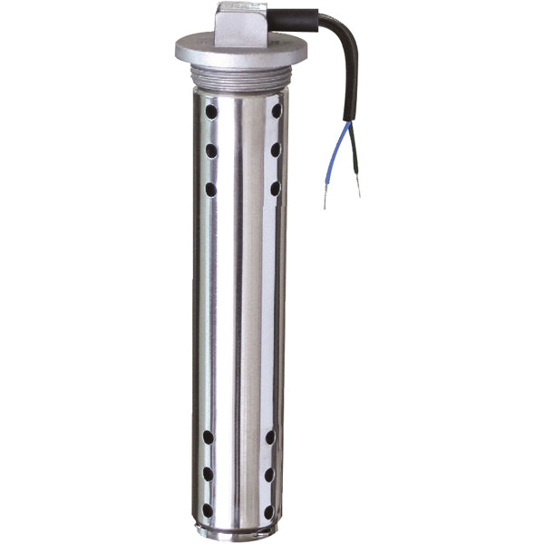 Kus waste giver på 400 mm, set fra siden med tilslutning til bådsystem.