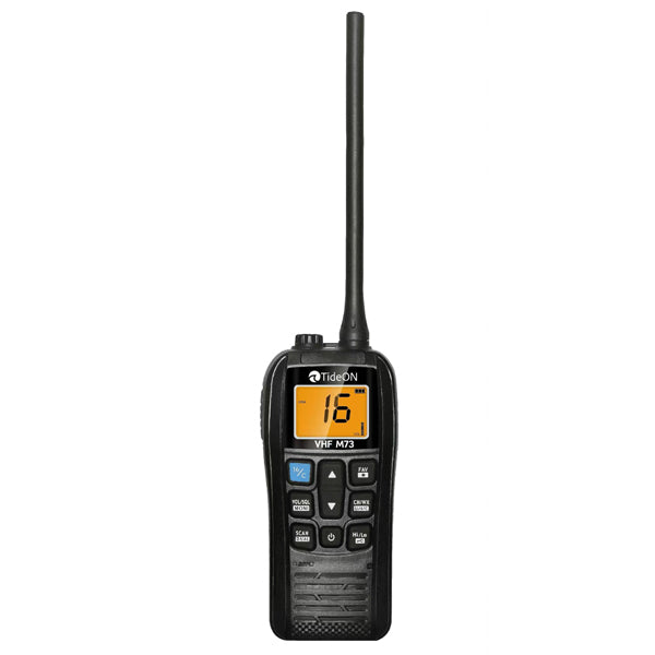 TideON, VHF M73 håndholdt flyder IP67 5W med bordlader