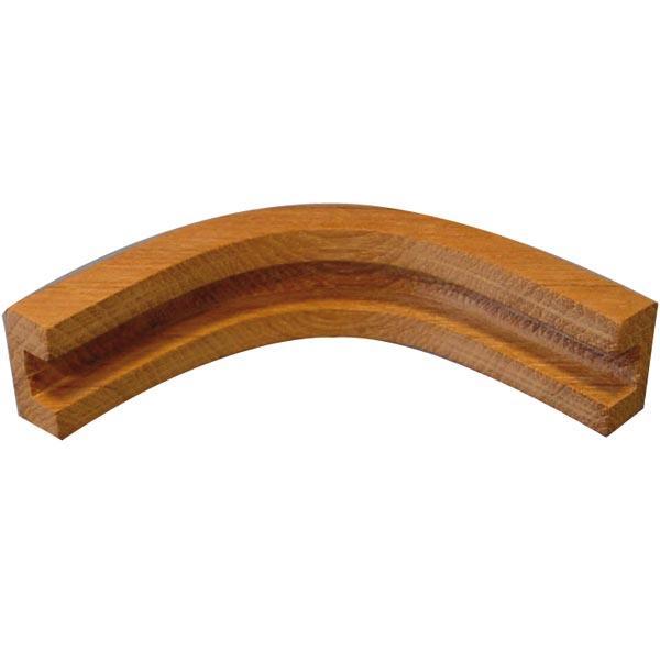 SeaTec mahogni vinkel 16 x 7 mm i 50/90º, set fra siden.