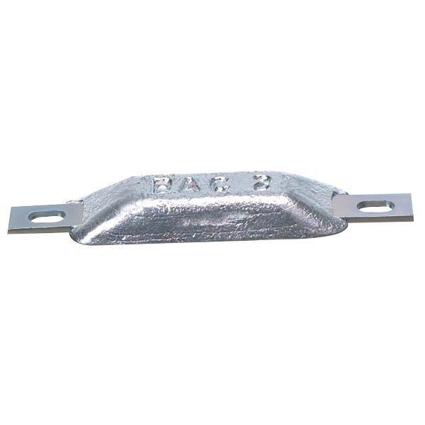 BAC Zinkanode Bera 2, 115 mm, 0,2 kg, set fra siden med detaljeret overflade