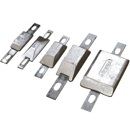 Tecnoseal aluanode set forfra med målene 110×42×24 mm