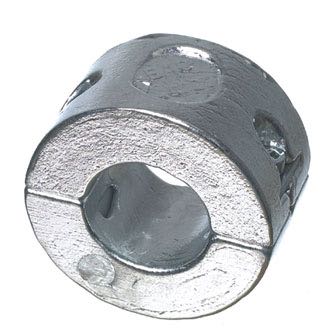 BAC Bera akselanode vist fra siden, klar til montering på båd