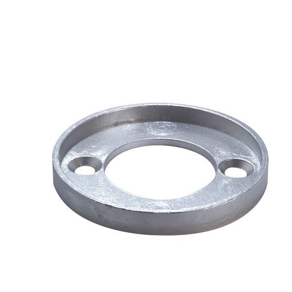 Tecnoseal zinkring set oppefra med mål angivet.