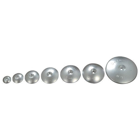 Tecnoseal zink anode set forfra med detaljeret overflade