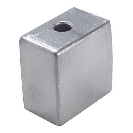 Tecnoseal zinkanode set fra siden, klar til montering på motoren.