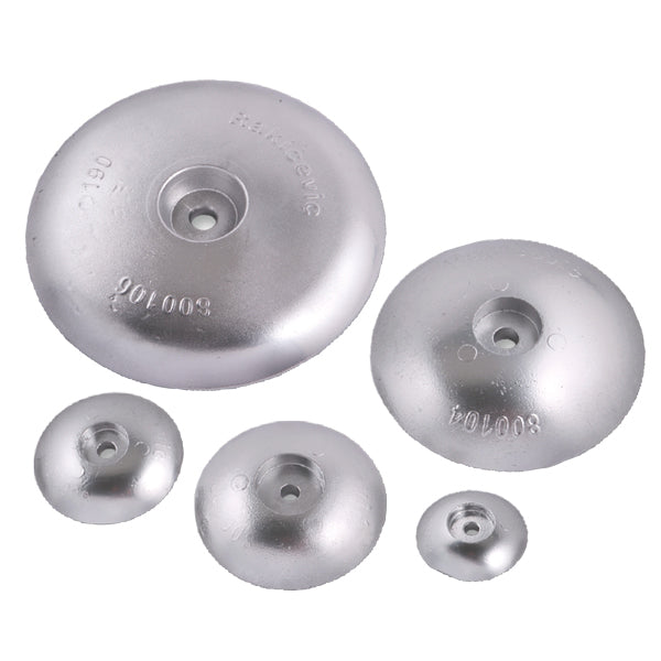 Zink rundanode fra 1852, set forfra med Ø70mm diameter.