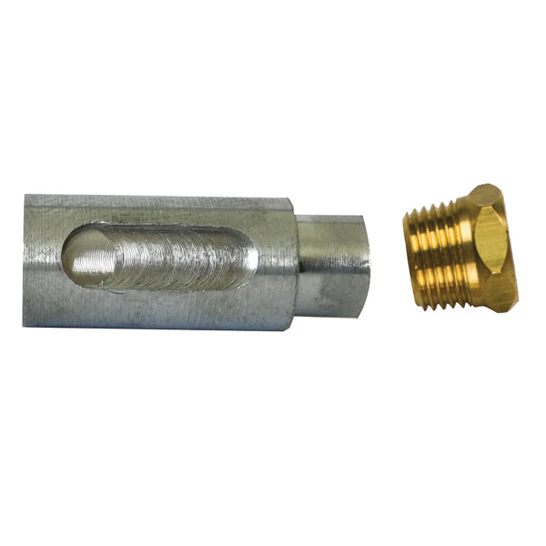 1852 motorzink L26 med Ø14 møtrik, vist fra siden
