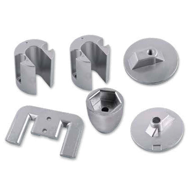 Zink kit til Mercruiser Bravo III, produktet ligger på en hvid overflade.
