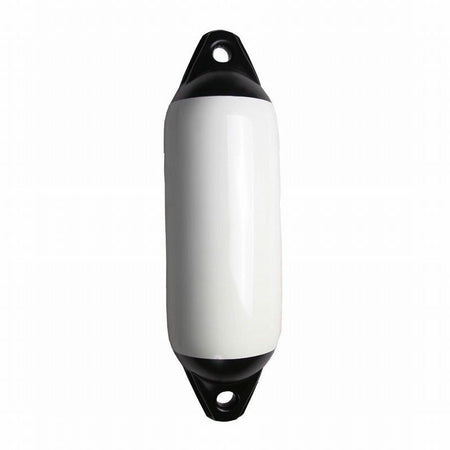Majoni, Star fender 12x45 i hvid med sort top, set forfra.